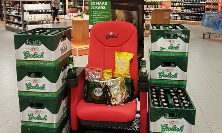 Grolsch Display bij Albert Heijn